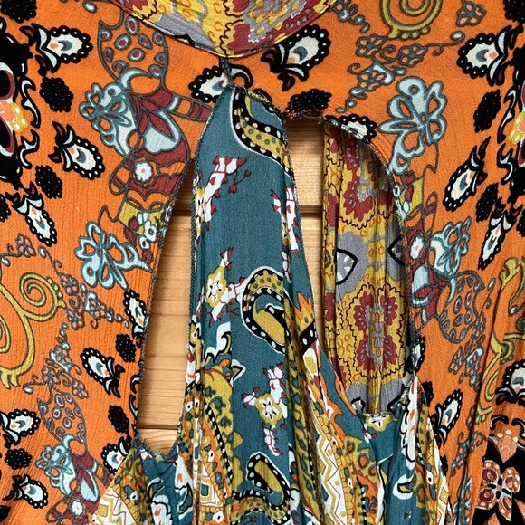 Free People Women’s Little Wing Mixed Print Kimono - Picture 3 of 4